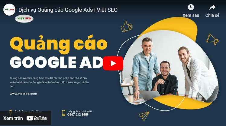 Video dịch vụ quảng cáo Google Ads