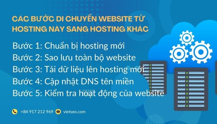 Các bước chuyển website sang hosting mới – an toàn, không gián đoạn