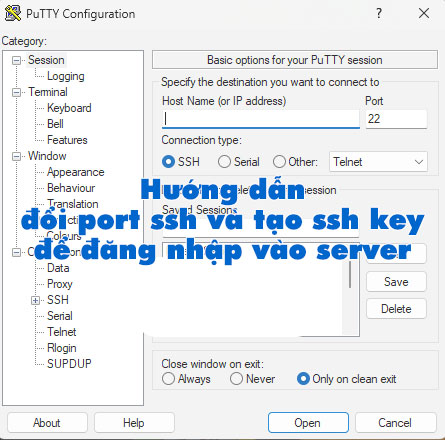 Hướng dẫn đổi port ssh và tạo ssh key để đăng nhập vào server