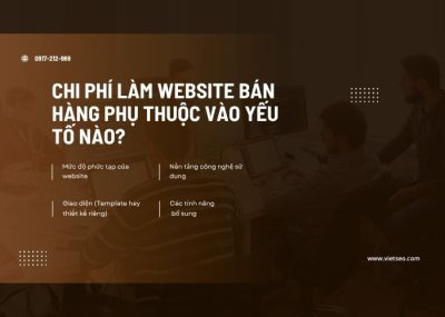 Chi Phí Làm Website Bán Hàng 2025 – Bảng Giá & Quy Trình Tại Việt SEO