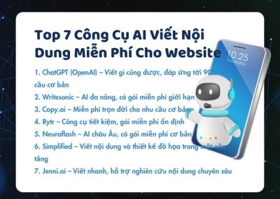 Top 7 Công Cụ AI Viết Nội Dung Miễn Phí Đáng Dùng