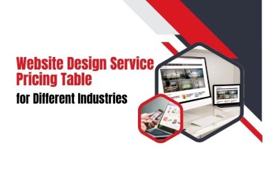 Website Design Service Pricing Table for Different Industries