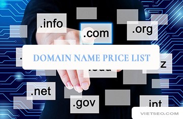 Domain price list