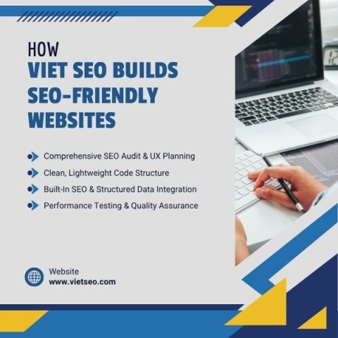 Viet SEO process for building SEO-friendly business websites