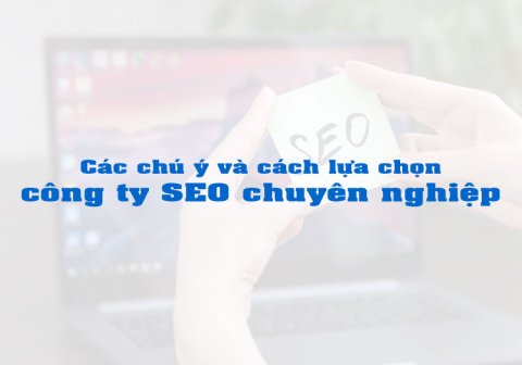 Các chú ý và cách lựa chọn công ty SEO chuyên nghiệp
