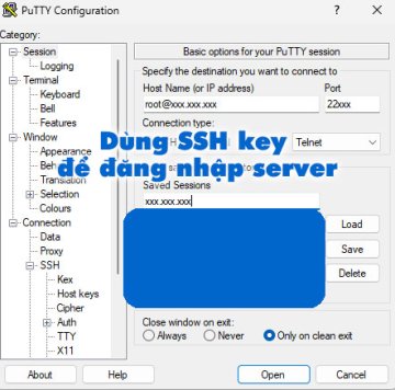Dùng SSH key để đăng nhập server