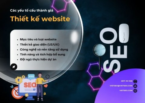 Các yếu tố cấu thành giá thiết kế website