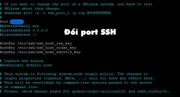 Đổi port SSH
