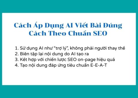 Áp Dụng AI Viết Bài Đúng Cách