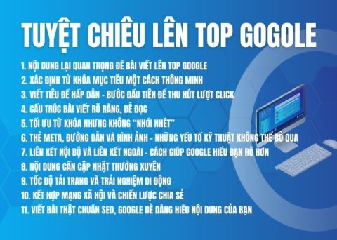 Tuyệt chiêu lên Top Google