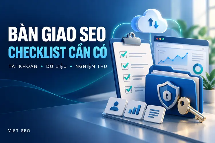 Checklist bàn giao SEO gồm tài khoản, dữ liệu, sao lưu và nghiệm thu – VIET SEO