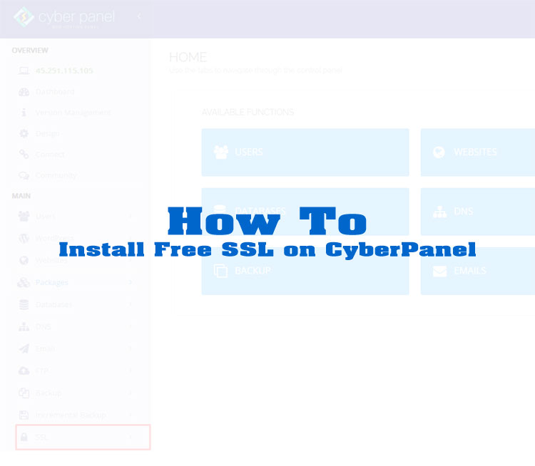 How to Install Free SSL on CyberPanel