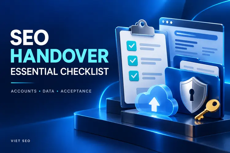 SEO handover checklist covering accounts, data, backups and acceptance – VIET SEO