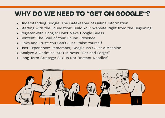 Why do we need to “get on Google”?