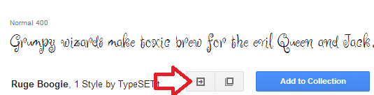Select Google font
